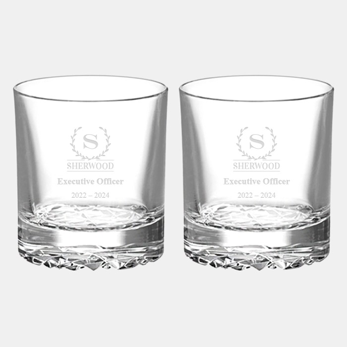 Orrefors Carat Double Old Fashioned Glass, 9.5oz